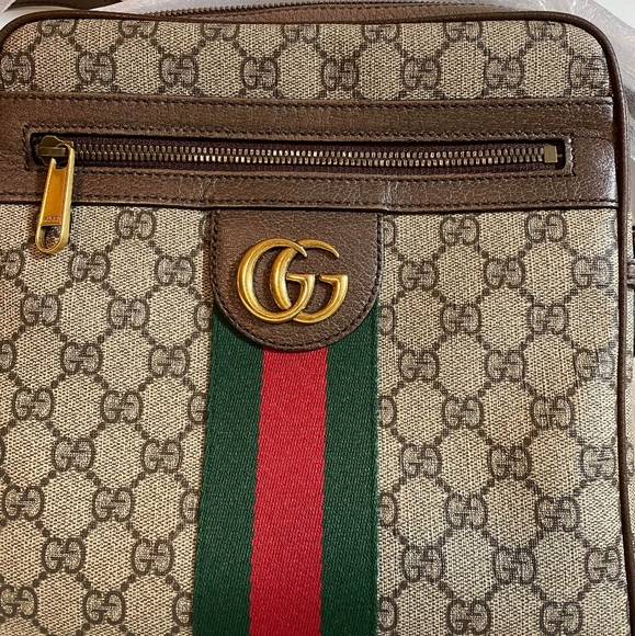 Gucci Ophidia GG Supreme Canvas MsgrBag FIRM $905 - Picture 2 of 8
